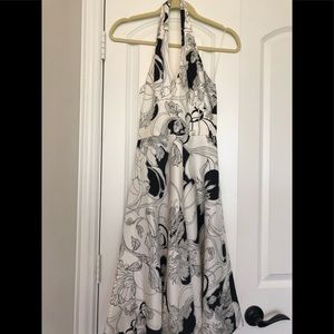 Maggie London silk midi dress